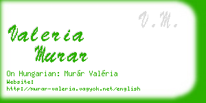 valeria murar business card